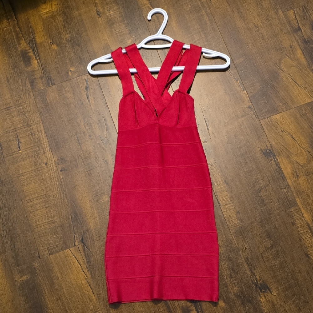 Marciano Bold Red Mini Dress